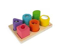 Janod I Wood Shapes & Sounds 6-block Puzzle