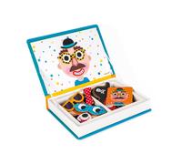 Janod J02716 Magneti'Book Crazy Faces Educational Game, Boys,Blue