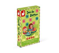 Janod J02746 CARROUSEL Draughts Game, Green