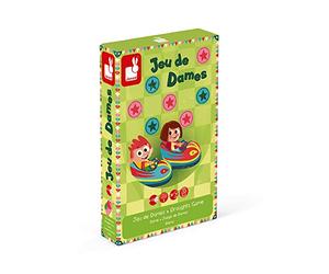 Janod J02746 CARROUSEL Draughts Game, Green