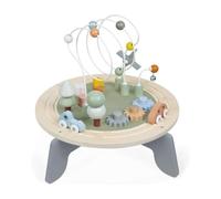 Janod J04402 Sweet Cocoon Wooden Activity Multi-Play Table Toddlers - Fine Motor Development - Non-Slip Feet - Water Painted and FSC Certified - Suitable for Age 1 Year and Above