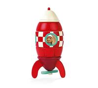 Janod J05207 Wooden Magnetic Rocket, Small (16 cm)