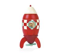 Janod Small Magnetic Rocket Toddler Child Wooden PreSchool Stacking Toy 2y+ New