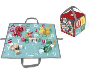 JANOD J08077 KUBIX 40 WOODEN BLOCKS, LETTERS + NUMBERS BRAND NEW PACKAGING