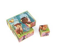 Janod J02731 Kubkid 9 Blocks, Forest Animals