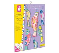 Janod - Les Ateliers du Calme - Paper Fish to Create - 12 Fish - Children's Creative Leisure Kit - Development Creativity and Concentration - From 7 years - J07730