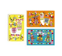 Janod - From 4 years old - Creative Kit - Lamas Pompoms - Les Ateliers du Calme - Creative Leisure - Dexterity and Concentration - J07802