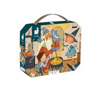 Janod - Magic Puzzle - 200-Piece FSC Cardboard Puzzle - Develops Patience and Concentration - Made in France - Children’s Puzzle for Ages 7 +, J02548, Brown