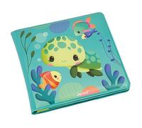 Janod - Magic Bath Book - The Life of Sea Turtles - 8 Illustrated Pages - Magic Ink - Bath Toy - Early-Learning Toy - 10 Months +, J04721