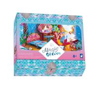 Janod - Magic Ocean - Mermaid Bedroom - Kids’ Craft Activity - Arts & Crafts Kit - Make-Your-Own Décor - The Little Mermaid Universe - Set for Ages 8 +, J09139
