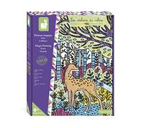 Janod - Magic Painting Set - Forest - Les Ateliers du Calme - Children’s Arts & Crafts Kit - 6 Pictures to be Coloured in - Fine Motor Skills & Concentration - 6 Years +, J07874