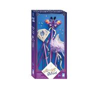 Janod - Magic School - 3 Create-Your-Own Magic Wands - Kids’ Craft Activity - Arts & Crafts Kit - With Ribbons, Sequins & Chenille Thread - Magic Universe - Set for Ages 3 +, J09136
