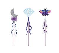 Janod - Magic School - 3 Create-Your-Own Magic Wands - Kids’ Craft Activity - Arts & Crafts Kit - With Ribbons, Sequins & Chenille Thread - Magic Universe - Set for Ages 7 +, J09136