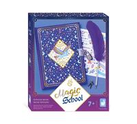 Janod - Magic School - Secret Notebook - Children’s Private Journal - Arts & Crafts Kit - Spell Book with Feather-Shaped Pen - Magic Universe - Craft Activity for Ages 3 +, J09110