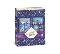 Janod, Magic School Mes Potions Magiques, Children's 10-Vial Craft Kit | Recipe Spellbook, Glitter, Beads, Gems, Confetti, Funnel and Wands, Display-Shelf Box, Creative Play Ages 7+