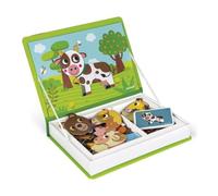 Janod - MagnetiBook Animals - Part Educational Magnetic Game Teaches Fine Motor Skills and Imagination - Suitable for Ages 3 and Up, J02723