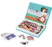 Janod Magnéti'Book Sports, Magnetic Educational Game. 48 Magnets + 16 Model Card
