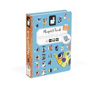Janod - Magnéti'Book Tropical Fish - Magnetic Educational Game 30 Magnets + 10 Models - FSC Cardboard Children's Toy - Develops Dexterity and Imagination - Ages 3