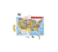 Janod Magnetic USA Map 19.7-Inches x 13.4-Inches - J05487