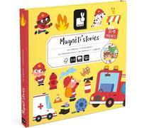 JANOD - MAGNETI'STORIES - FIREFIGHTERS - MAGNETIC GAME/BOOK NEW
