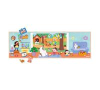 Janod - Magnéti'Stories Pets - 30-Magnet Educational Game - Children’s FSC Cardboard Toy - Develops Imagination & Fine Motor Skills - 3 Years +, J05457