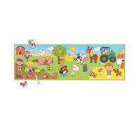 Janod - Magnéti'Stories The Farm - 30-Magnet Educational Game - Children’s FSC Cardboard Toy - Develops Imagination & Fine Motor Skills - 3 Years +, J05451