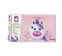 Janod - Make-Your-Own ‘Unicorn’ Mini Pompom Set - Les Ateliers Déco - Children’s Arts & Crafts Kit - Fine Motor Skills and Concentration - 6 Years + - J07967, White