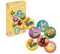 Janod - Mémo Rigolooo - Memory and Association Game - 2 to 6 players - From 3 years - J02736