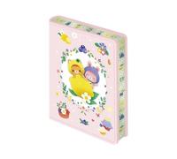 Janod - Mini Notebook 128 Lined and Illustrated Pages - Random Colours - Magnetic Closure - Ages 6 and up -