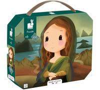 Janod - Leonardo da Vinci-Inspired Puzzle - 100-Piece Children’s Puzzle - Educational Game - Patience & Dexterity - FSC-Certified - 6 Years +, J02579