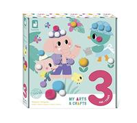 Janod - My Arts & Crafts - 3 Years - POMPOM SET - 4 Pictures - Children’s Arts & Crafts Kit - Mastering Fine Motor Skills & Concentration - J07741