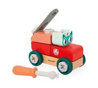 Janod - Brico'Kids Build-Your-Own Cat Car - Children’s Construction Game - 27 Accessories + 1 Tool - Pretend Play Toy - Develops Dexterity & Creativity - 24 Months +, J06452