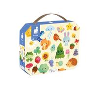 Janod - Nature-Themed Picture Puzzle - Children’s 20-Piece FSC Cardboard Puzzle - Easy to Store - Made in France - 24 Months +, J02574