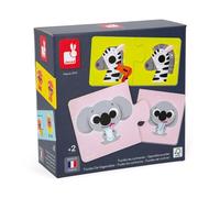 Janod - Opposites Puzzle - 12 Cardboard 2-Piece Puzzles - Educational Game - Fine Motor Skills and Concentration - FSC Product and Vegetable Inks - Made in France - Ages 2 + - J02627