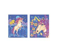 Janod - ‘Unicorns’ Paint by Numbers Set - 2 Paintings to Complete - Les Ateliers du Calme - Children’s Arts & Crafts Kit - 7 Years + - J07985