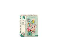 Janod - Pebbles to Decorate - Les Ateliers Déco - Childrens Creative Leisure Kit - Teaches Fine Motor Skills and Concentration - Suitable for Ag