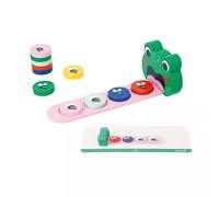 Janod - Pédagogie Range - Frog Algorithms - Learn Colours and Sequences - Children’s Educational Toy - Frog Game - 36 Months +, J05088