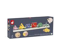 Janod - Pédagogie Range - Shape, Size and Colour Sorting - 76 Accessories - Children’s FSC Wood Educational Toy - 24 Months +, J05089