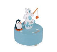 Janod - Polar Icecap Music Box - Children's Room Decoration - Suitable for Ages 3 and Up - J04671