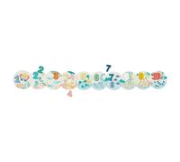 Janod - Pure My First Numbers Puzzle - 10-Piece Puzzle + 10 Wooden Numbers - Learn to Count - Early-Learning Toy - 24 Months +, J08042