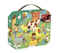 Janod Puzzle A Day At The Farm 24pcs - Plush Soft Toy