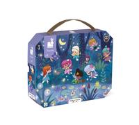 Janod Children's Puzzle 735363897 – Fairies & Water Lilies, 36 pieces, Educational, Case with Handle