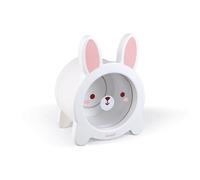 Janod Wooden Money Box Rabbit – Transparent Side and Magnetic Opening, 15 cm – J04654