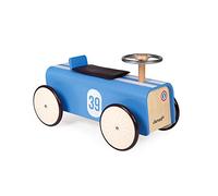 Janod - Ride-On Wooden Car - Vintage Style - Suitable for Ages 2 and Up, J08051