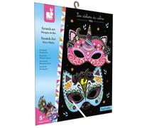 Janod J07890 Batman Scratch Art Party Masks, Multi, one Size