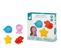 Janod Sea Animal Sea Squirters Bath Toy - Water Table and Pool Toy for Kids