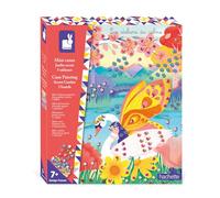 Janod - Secret Garden Mini-Cane Sticking Set - The Calm Workshops - 5 Boards - Child Craft Kit - Fine Motor Skills and Concentration Learning - from 7 Years Old - J09106