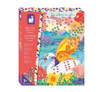 Janod - Secret Garden Mini-Cane Sticking Set - The Calm Workshops - 5 Boards - Child Craft Kit - Fine Motor Skills and Concentration Learning - from 7 Years Old - J09106