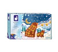 Janod - Set Foam Mosaics - Winter Theme - Les Ateliers du Calme - 3 Paintings - Children's Creative Leisure Kit - Fine Motor Skills and Concentration - From 5 years - J09151