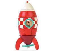 Janod Small Magnetic Rocket Toddler Child Wooden PreSchool Stacking Toy 2y+ New
